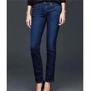 GAP 1969 Dark Denim Real Straight Jeans
